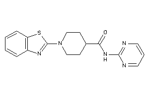 1-(1,3-benzothiazol-2-yl)-N-(2-pyrimidyl)isonipecotamide