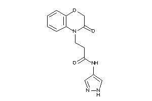 3-(3-keto-1,4-benzoxazin-4-yl)-N-(1H-pyrazol-4-yl)propionamide