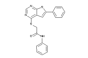 N-phenyl-2-[(6-phenylthieno[2,3-d]pyrimidin-4-yl)thio]acetamide