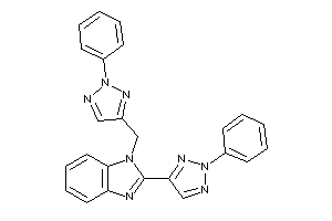 2-(2-phenyltriazol-4-yl)-1-[(2-phenyltriazol-4-yl)methyl]benzimidazole