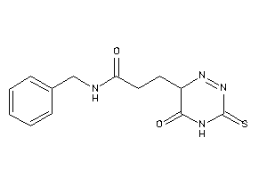 N-benzyl-3-(5-keto-3-thioxo-6H-1,2,4-triazin-6-yl)propionamide
