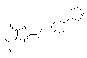 Image of 2-[(5-thiazol-4-yl-2-furyl)methylamino]-[1,3,4]thiadiazolo[3,2-a]pyrimidin-5-one
