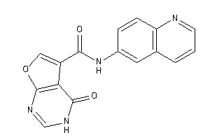 4-keto-N-(6-quinolyl)-3H-furo[2,3-d]pyrimidine-5-carboxamide