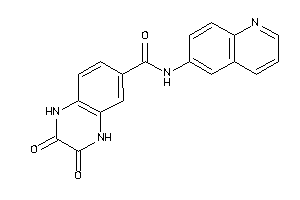 Image of 2,3-diketo-N-(6-quinolyl)-1,4-dihydroquinoxaline-6-carboxamide