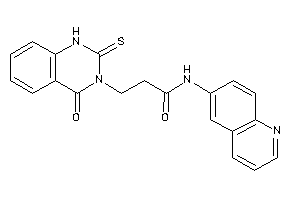 3-(4-keto-2-thioxo-1H-quinazolin-3-yl)-N-(6-quinolyl)propionamide