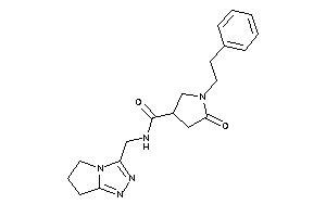 N-(6,7-dihydro-5H-pyrrolo[2,1-c][1,2,4]triazol-3-ylmethyl)-5-keto-1-phenethyl-pyrrolidine-3-carboxamide