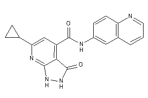 6-cyclopropyl-3-keto-N-(6-quinolyl)-1,2-dihydropyrazolo[3,4-b]pyridine-4-carboxamide