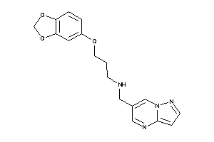 3-(1,3-benzodioxol-5-yloxy)propyl-(pyrazolo[1,5-a]pyrimidin-6-ylmethyl)amine