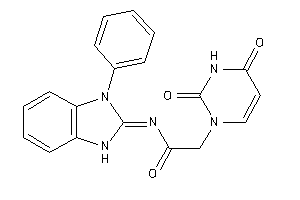 Image of 2-(2,4-diketopyrimidin-1-yl)-N-(3-phenyl-1H-benzimidazol-2-ylidene)acetamide