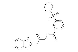 3-pyrrolidinosulfonylbenzoic Acid (3-indolin-2-ylidene-2-keto-propyl) Ester