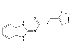 N-(1,3-dihydrobenzimidazol-2-ylidene)-3-(1,2,4-oxadiazol-5-yl)propionamide