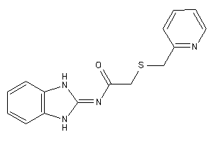 Image of N-(1,3-dihydrobenzimidazol-2-ylidene)-2-(2-pyridylmethylthio)acetamide