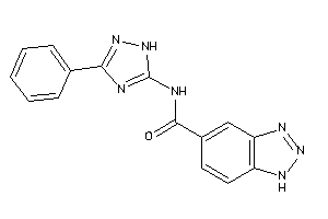 N-(3-phenyl-1H-1,2,4-triazol-5-yl)-1H-benzotriazole-5-carboxamide