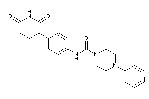 N-[4-(2,6-diketo-3-piperidyl)phenyl]-4-phenyl-piperazine-1-carboxamide