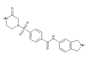 N-isoindolin-5-yl-4-(3-ketopiperazino)sulfonyl-benzamide