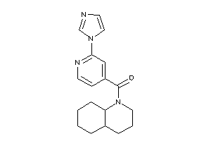 3,4,4a,5,6,7,8,8a-octahydro-2H-quinolin-1-yl-(2-imidazol-1-yl-4-pyridyl)methanone