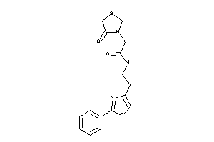 2-(4-ketothiazolidin-3-yl)-N-[2-(2-phenyloxazol-4-yl)ethyl]acetamide