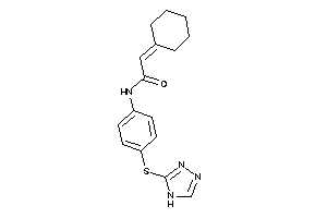 2-cyclohexylidene-N-[4-(4H-1,2,4-triazol-3-ylthio)phenyl]acetamide