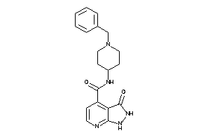 N-(1-benzyl-4-piperidyl)-3-keto-1,2-dihydropyrazolo[3,4-b]pyridine-4-carboxamide