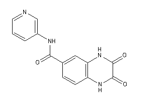 2,3-diketo-N-(3-pyridyl)-1,4-dihydroquinoxaline-6-carboxamide