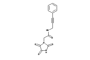 N-(3-phenylprop-2-ynyl)-2-(2,4,5-triketoimidazolidin-1-yl)acetamide