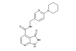 3-keto-N-[(6-piperidino-3-pyridyl)methyl]-1,2-dihydropyrazolo[3,4-b]pyridine-4-carboxamide