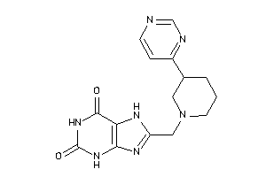 8-[[3-(4-pyrimidyl)piperidino]methyl]-7H-xanthine