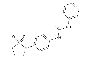 Image of 1-[4-(1,1-diketo-1,2-thiazolidin-2-yl)phenyl]-3-phenyl-urea