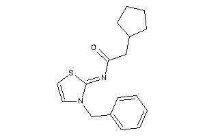 N-(3-benzyl-4-thiazolin-2-ylidene)-2-cyclopentyl-acetamide