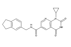 1-cyclopropyl-N-(indan-5-ylmethyl)-2,4-diketo-pyrido[2,3-d]pyrimidine-6-carboxamide