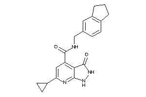 6-cyclopropyl-N-(indan-5-ylmethyl)-3-keto-1,2-dihydropyrazolo[3,4-b]pyridine-4-carboxamide