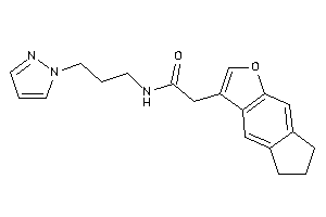 2-(6,7-dihydro-5H-cyclopenta[f]benzofuran-3-yl)-N-(3-pyrazol-1-ylpropyl)acetamide