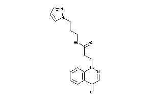3-(4-ketocinnolin-1-yl)-N-(3-pyrazol-1-ylpropyl)propionamide