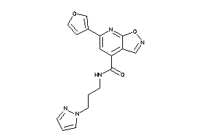 6-(3-furyl)-N-(3-pyrazol-1-ylpropyl)isoxazolo[5,4-b]pyridine-4-carboxamide