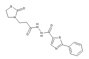 N'-[3-(2-ketothiazolidin-3-yl)propanoyl]-2-phenyl-thiazole-5-carbohydrazide