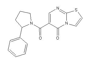 6-(2-phenylpyrrolidine-1-carbonyl)thiazolo[3,2-a]pyrimidin-5-one