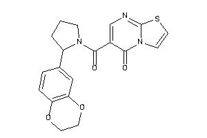 6-[2-(2,3-dihydro-1,4-benzodioxin-6-yl)pyrrolidine-1-carbonyl]thiazolo[3,2-a]pyrimidin-5-one