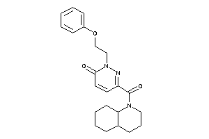 6-(3,4,4a,5,6,7,8,8a-octahydro-2H-quinoline-1-carbonyl)-2-(2-phenoxyethyl)pyridazin-3-one