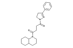 1-(3,4,4a,5,6,7,8,8a-octahydro-2H-quinolin-1-yl)-4-(3-phenyl-2-pyrazolin-1-yl)butane-1,4-dione