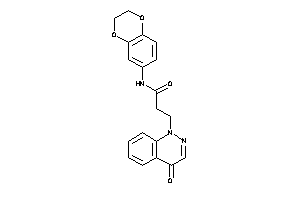 N-(2,3-dihydro-1,4-benzodioxin-6-yl)-3-(4-ketocinnolin-1-yl)propionamide