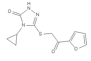 4-cyclopropyl-3-[[2-(2-furyl)-2-keto-ethyl]thio]-1H-1,2,4-triazol-5-one