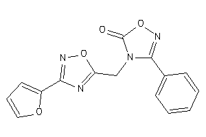 Image of 4-[[3-(2-furyl)-1,2,4-oxadiazol-5-yl]methyl]-3-phenyl-1,2,4-oxadiazol-5-one