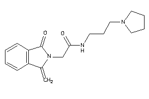 2-(1-keto-3-methylene-isoindolin-2-yl)-N-(3-pyrrolidinopropyl)acetamide