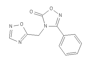 Image of 4-(1,2,4-oxadiazol-5-ylmethyl)-3-phenyl-1,2,4-oxadiazol-5-one