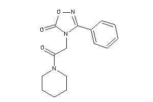4-(2-keto-2-piperidino-ethyl)-3-phenyl-1,2,4-oxadiazol-5-one