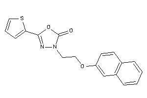 3-[2-(2-naphthoxy)ethyl]-5-(2-thienyl)-1,3,4-oxadiazol-2-one