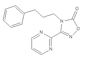 4-(3-phenylpropyl)-3-(2-pyrimidyl)-1,2,4-oxadiazol-5-one