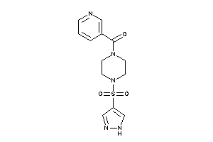 [4-(1H-pyrazol-4-ylsulfonyl)piperazino]-(3-pyridyl)methanone