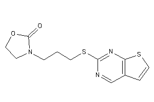 3-[3-(thieno[2,3-d]pyrimidin-2-ylthio)propyl]oxazolidin-2-one