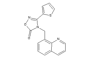 4-(8-quinolylmethyl)-3-(2-thienyl)-1,2,4-oxadiazol-5-one